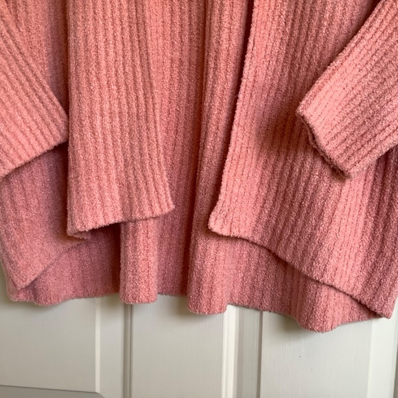 Barefoot Dreams CozyChic Lite Ribbed Shrug Cardi Coral SZ L/XL - Picture 7 of 15